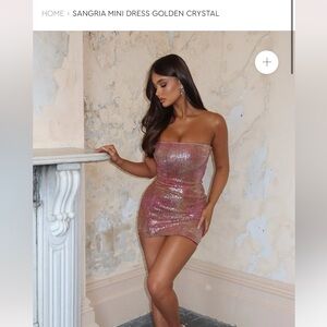 Outcast Sangria Pink Sequin Mini Dress